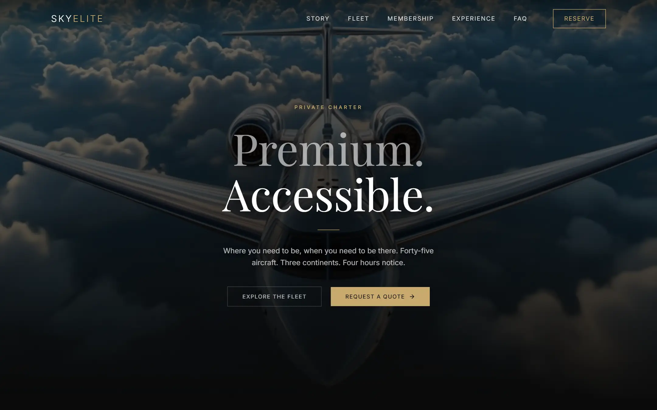 The Jet Concept website, built by Hyrozen